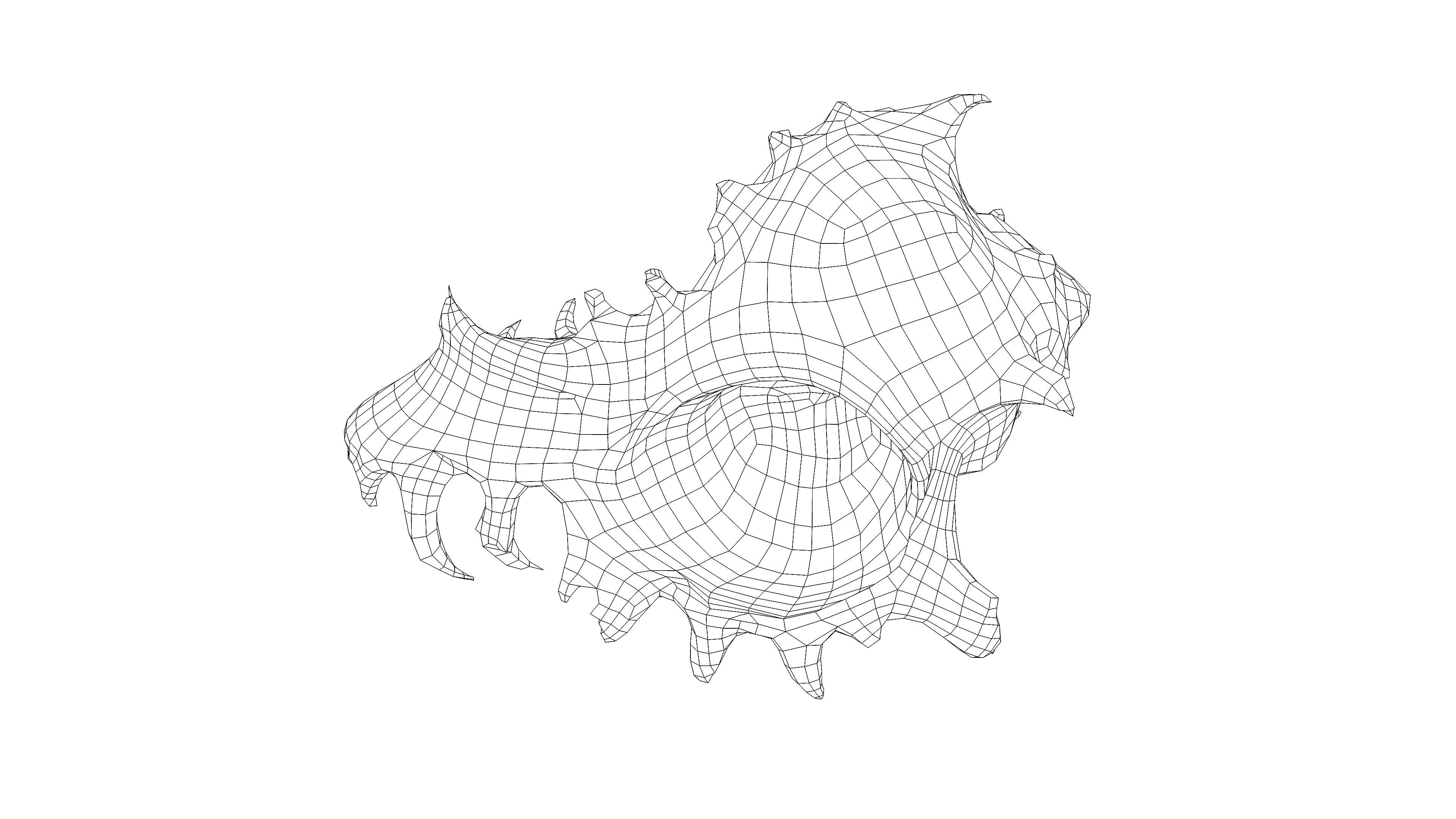 Photorealistic 3D scan of sea shell Low-poly 3D model_15