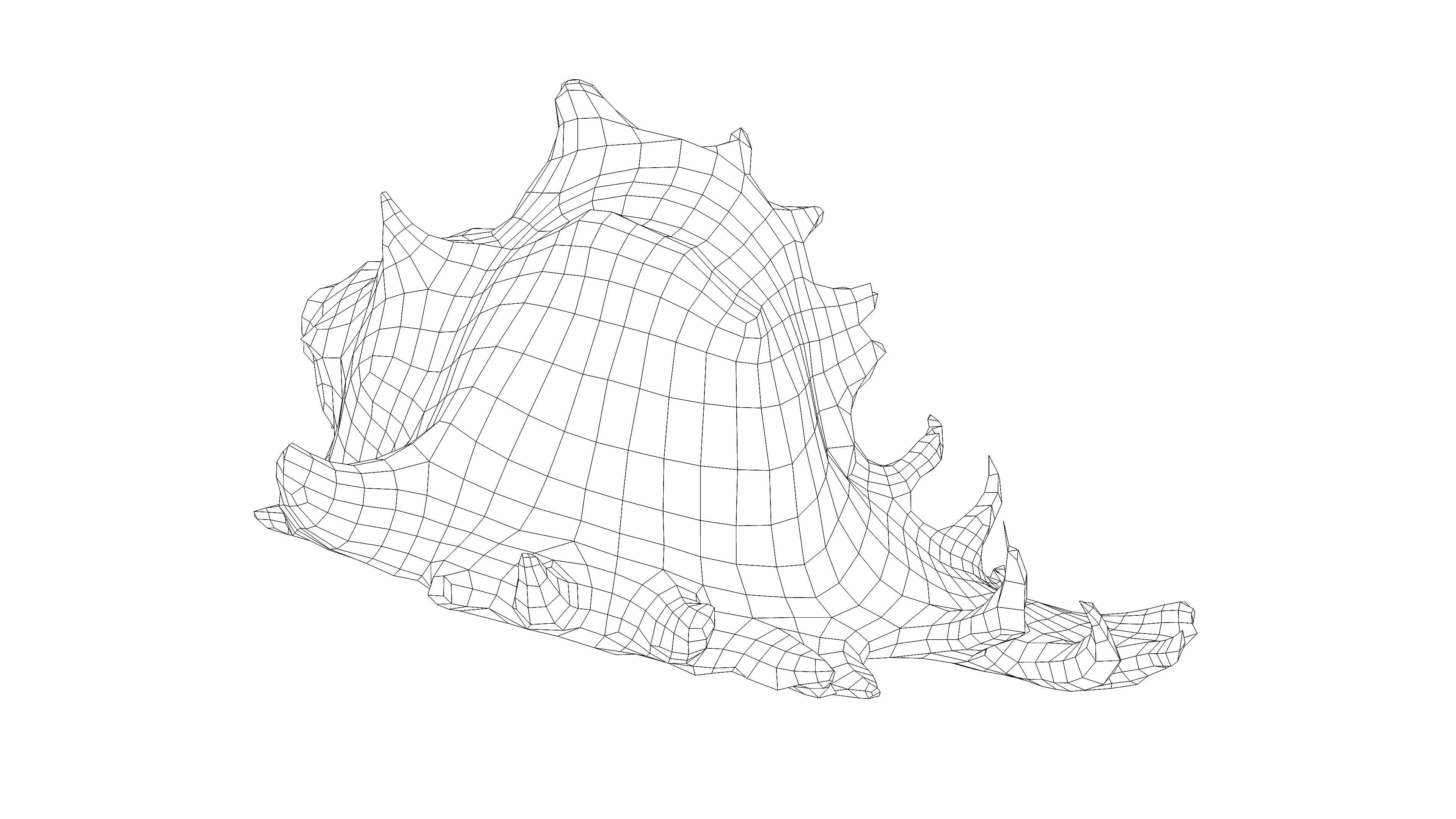 Photorealistic 3D scan of sea shell Low-poly 3D model_19