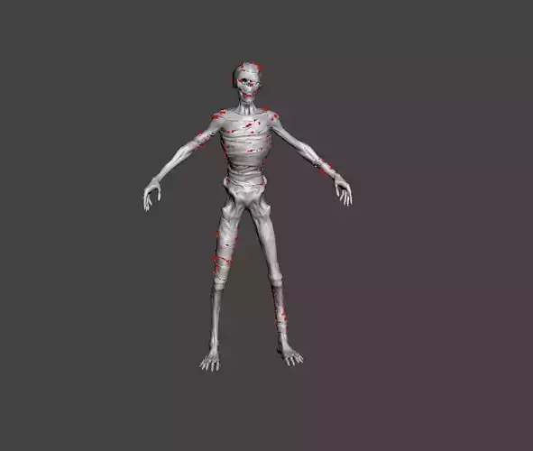 Mummy Skeletal Model STL for 3d printing  3D print model