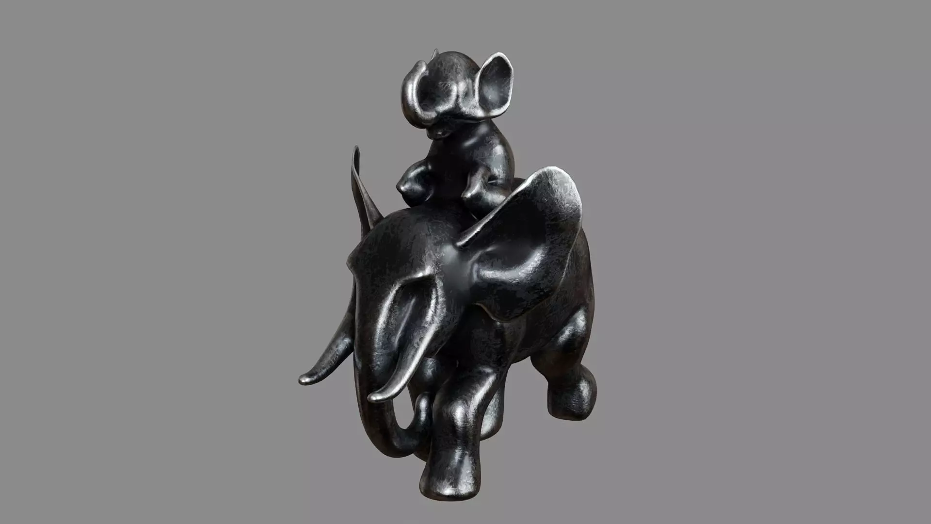 Baby Elephant Decoration Figurine 3D model
