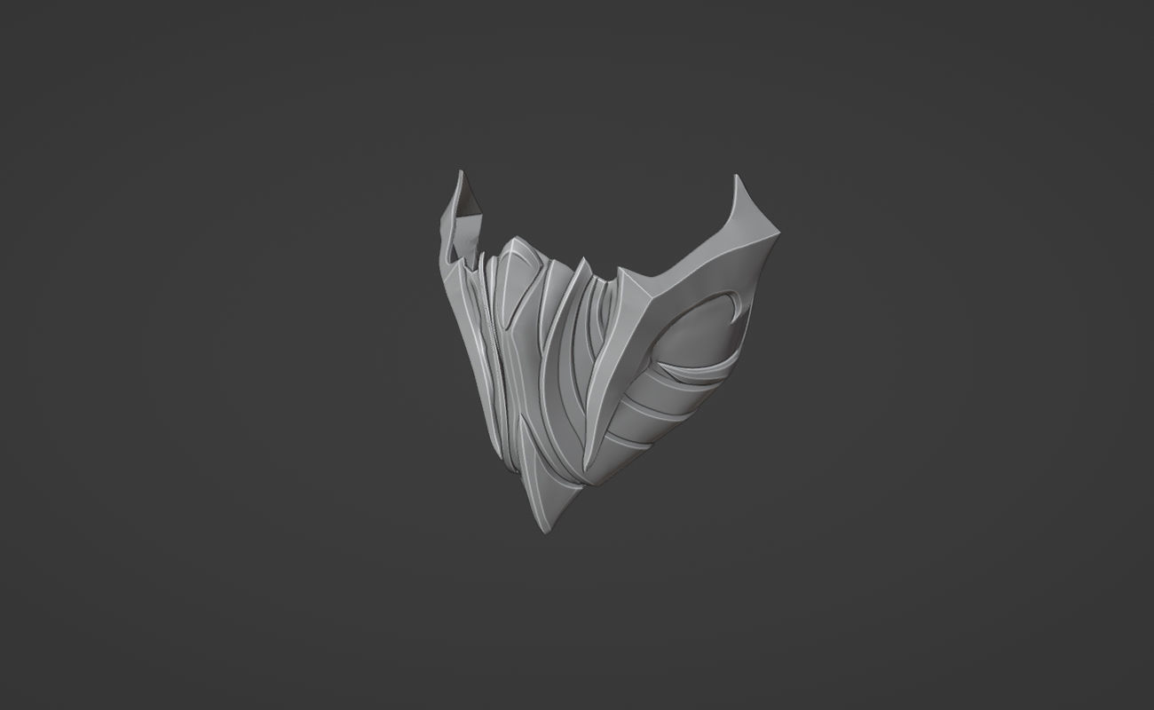 Takeda mask  from MK1 -  Vengeful Heart 3D print model_9