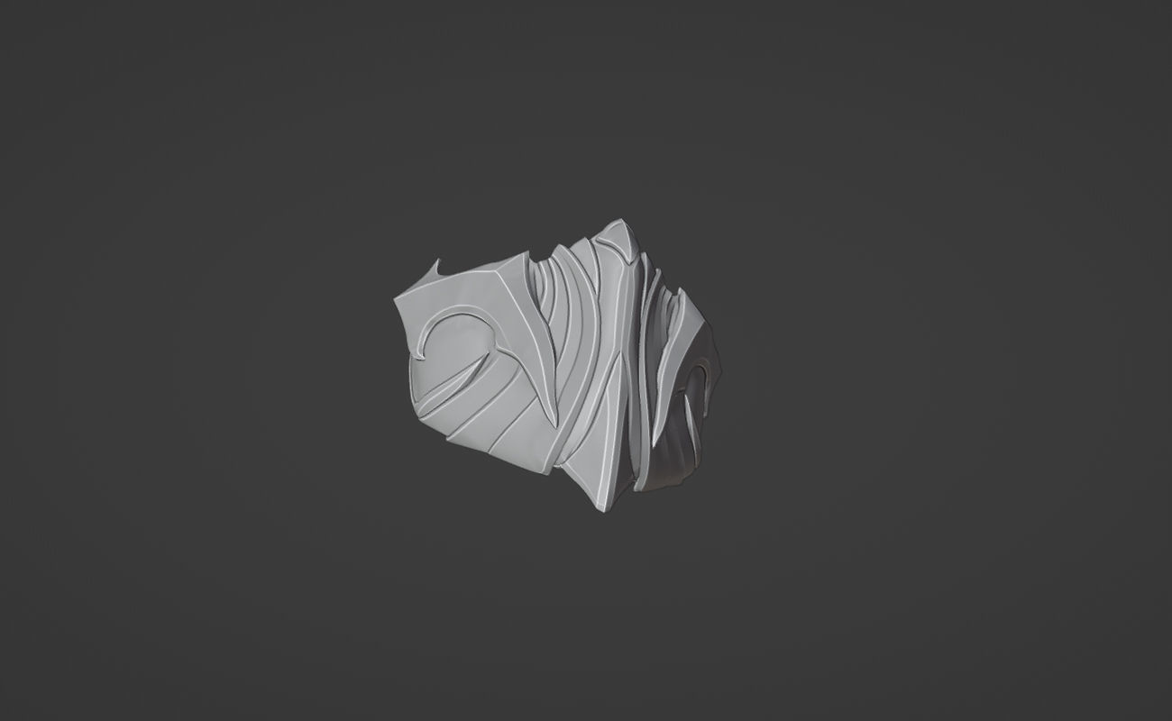 Takeda mask  from MK1 -  Vengeful Heart 3D print model_10