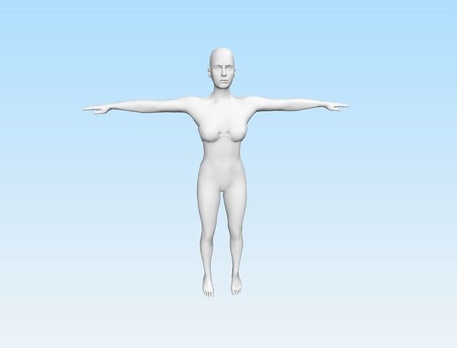 3d model of women with clothes for 3d printing  3D print model