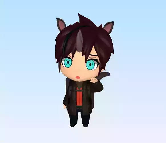 rabbit girl fantasy character STL Model for 3d printing 