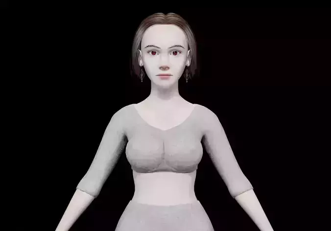 young teen woman V27859 