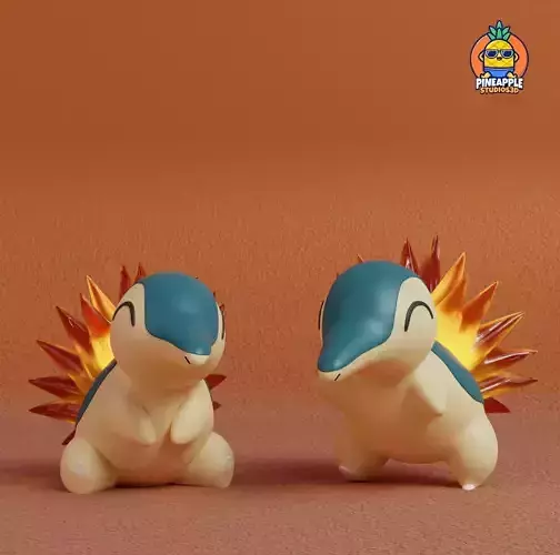 Pokemon - Cyndaquil with 2 poses