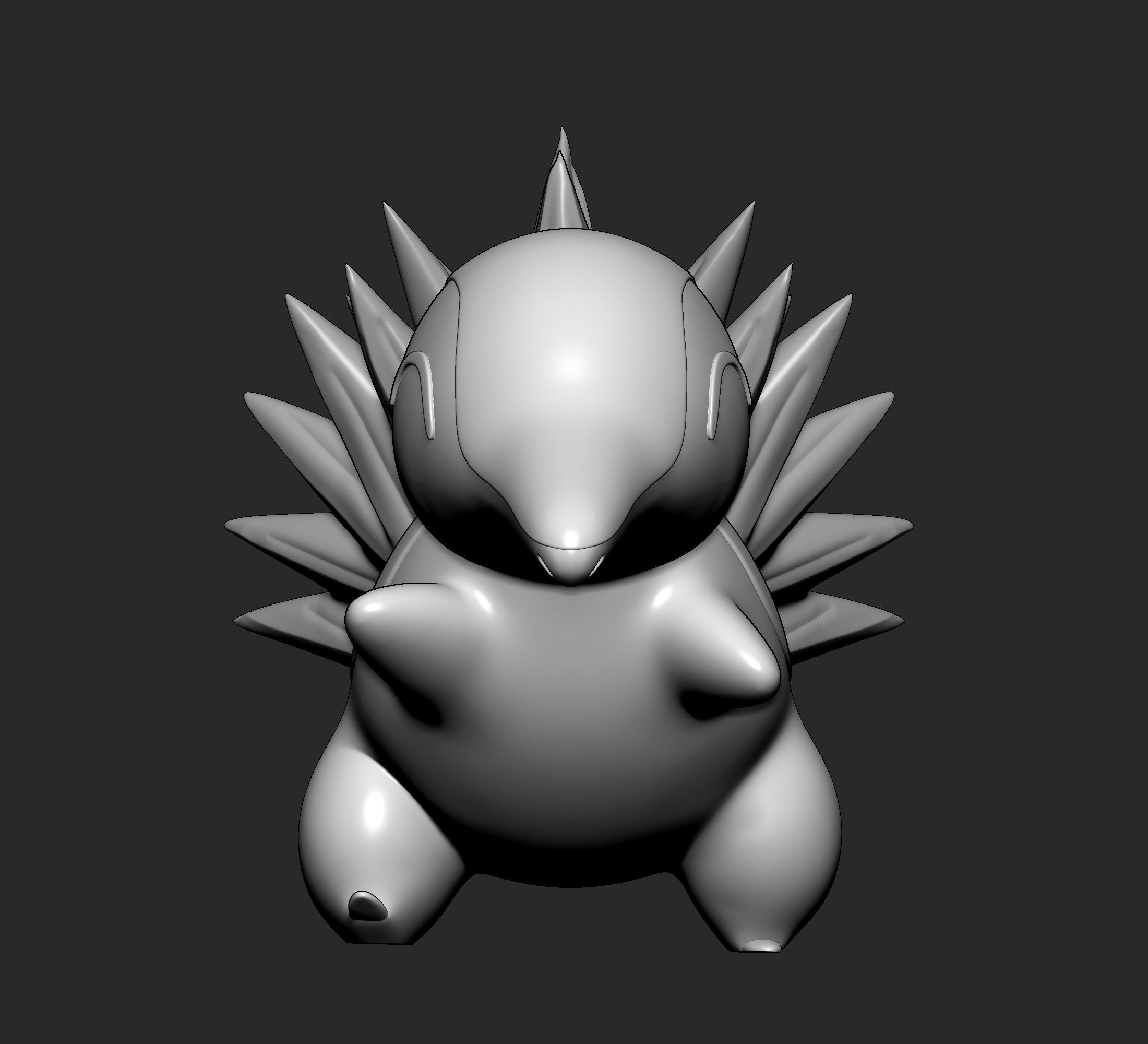 Pokemon - Cyndaquil with 2 poses 3D print model_8
