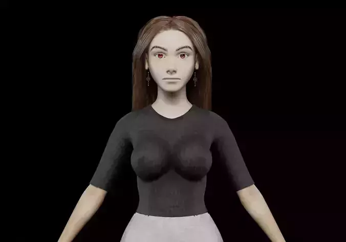 pretty teen woman V32129 