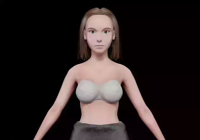 cute young woman V25351 