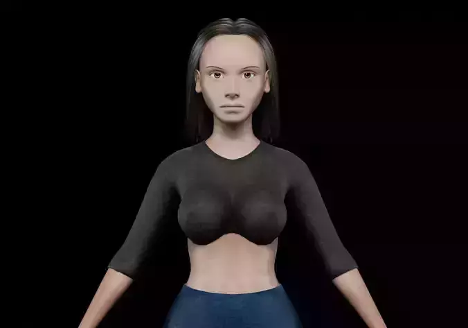 cute sweet woman V26398 