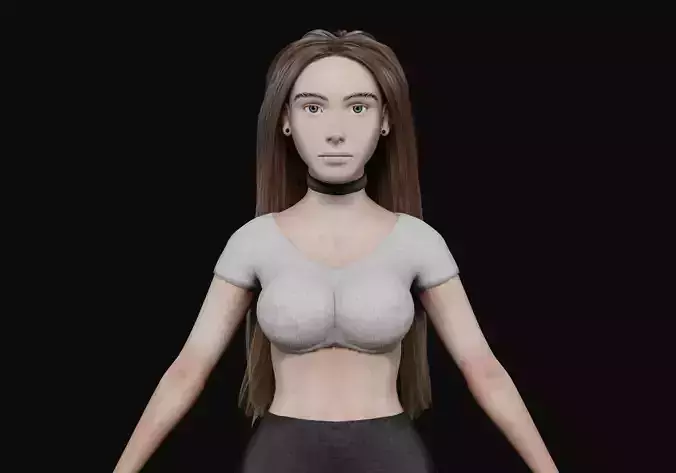 cute pretty woman V27765 