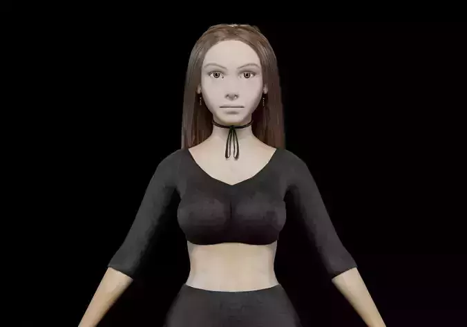 classic cute woman V29529 