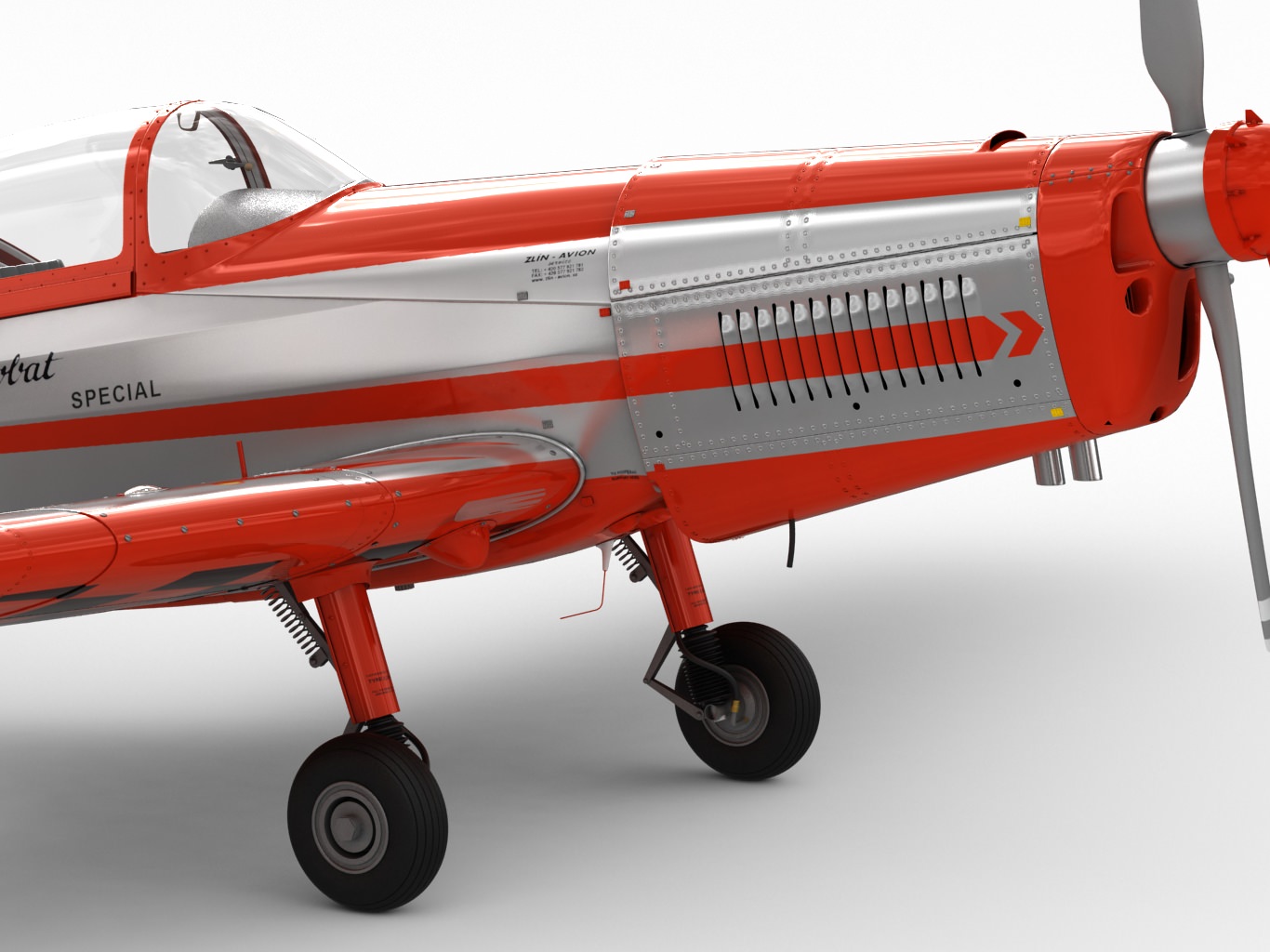 Zlin Z526 AFS 3D model_4