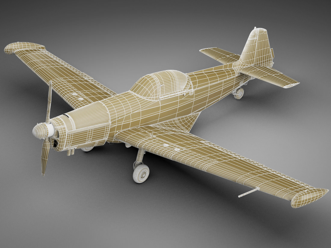 Zlin Z526 AFS 3D model_25