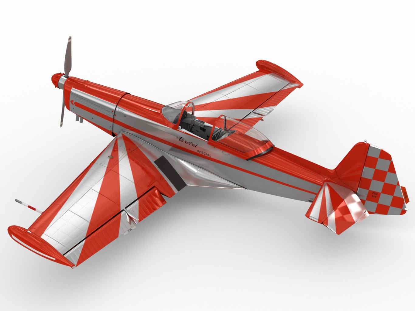 Zlin Z526 AFS 3D model_10