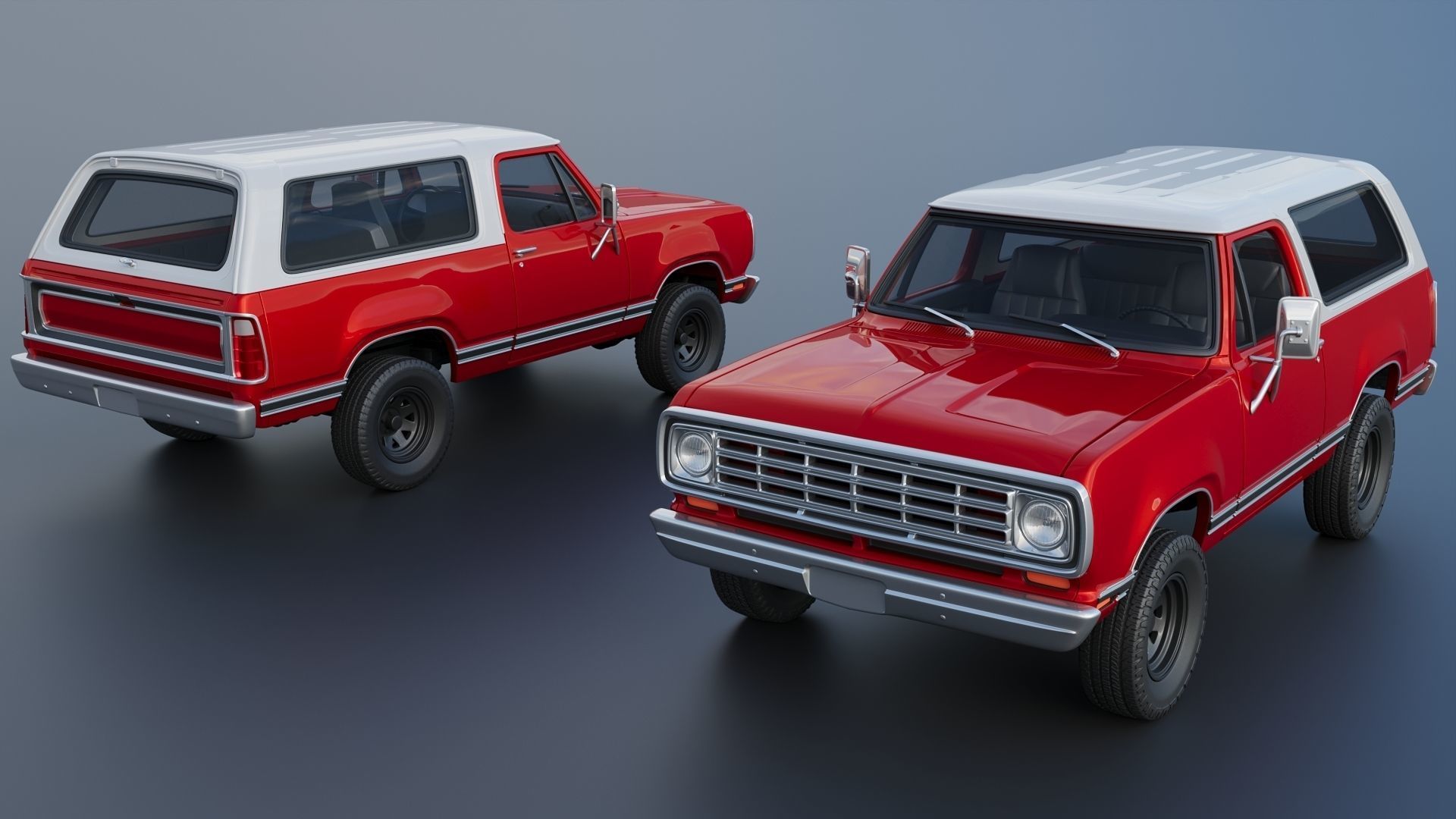 Dodge Ramcharger 1973 3D print model_1
