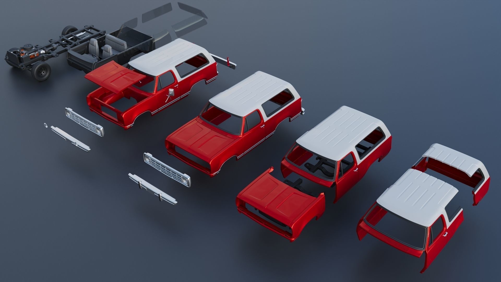 Dodge Ramcharger 1973 3D print model_16