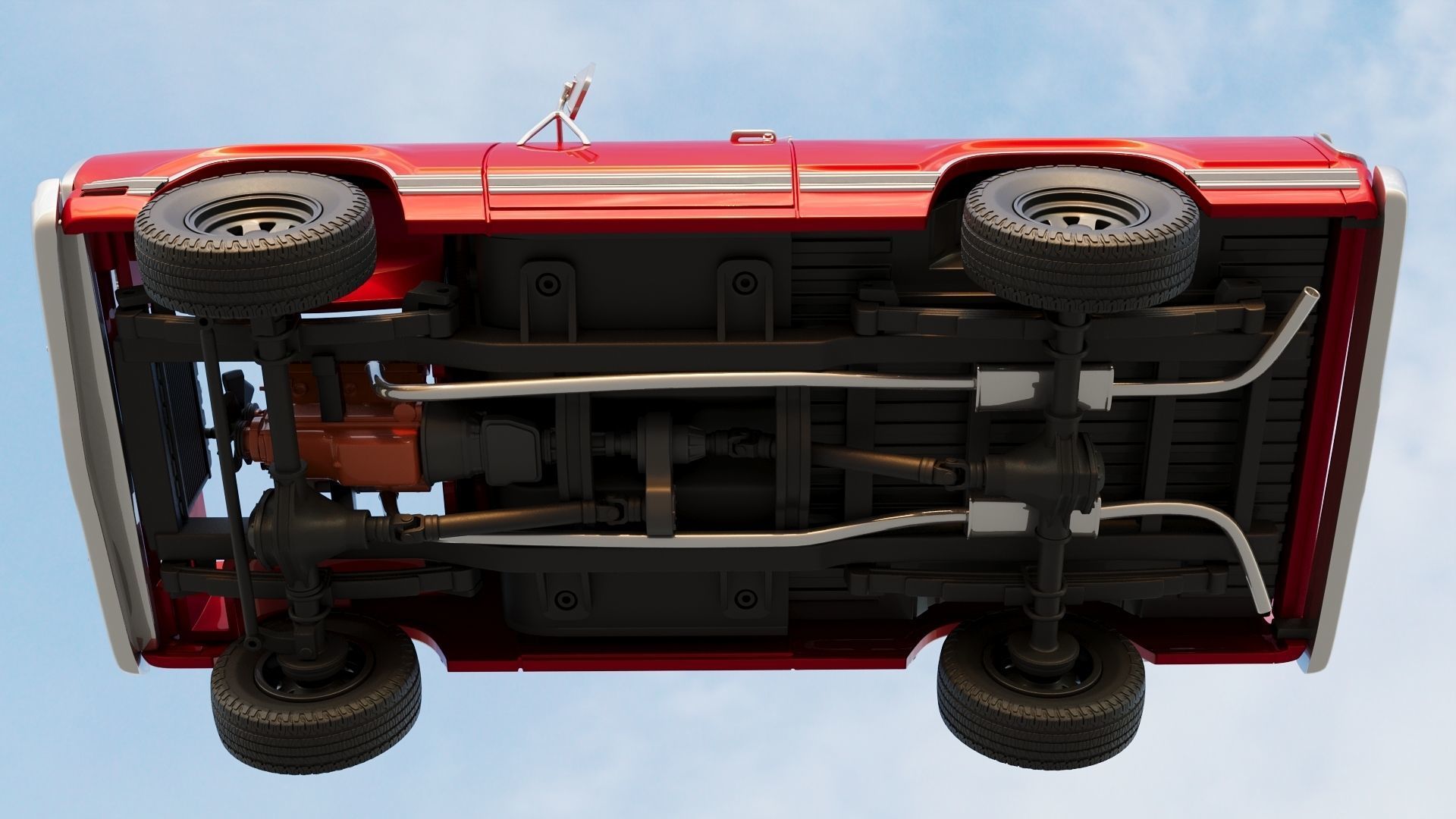 Dodge Ramcharger 1973 3D print model_15