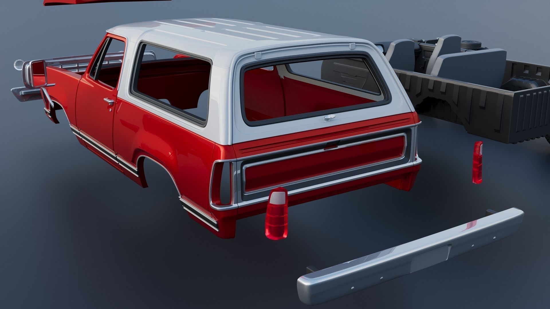 Dodge Ramcharger 1973 3D print model_19