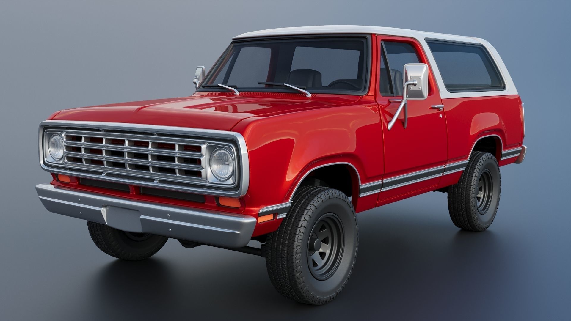 Dodge Ramcharger 1973 3D print model_2
