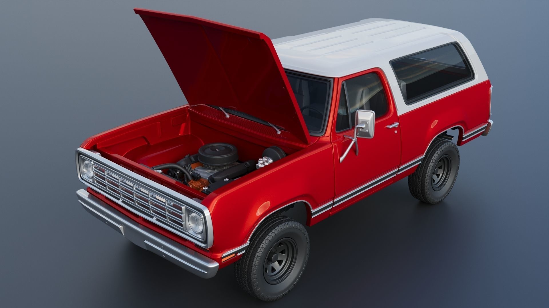 Dodge Ramcharger 1973 3D print model_13