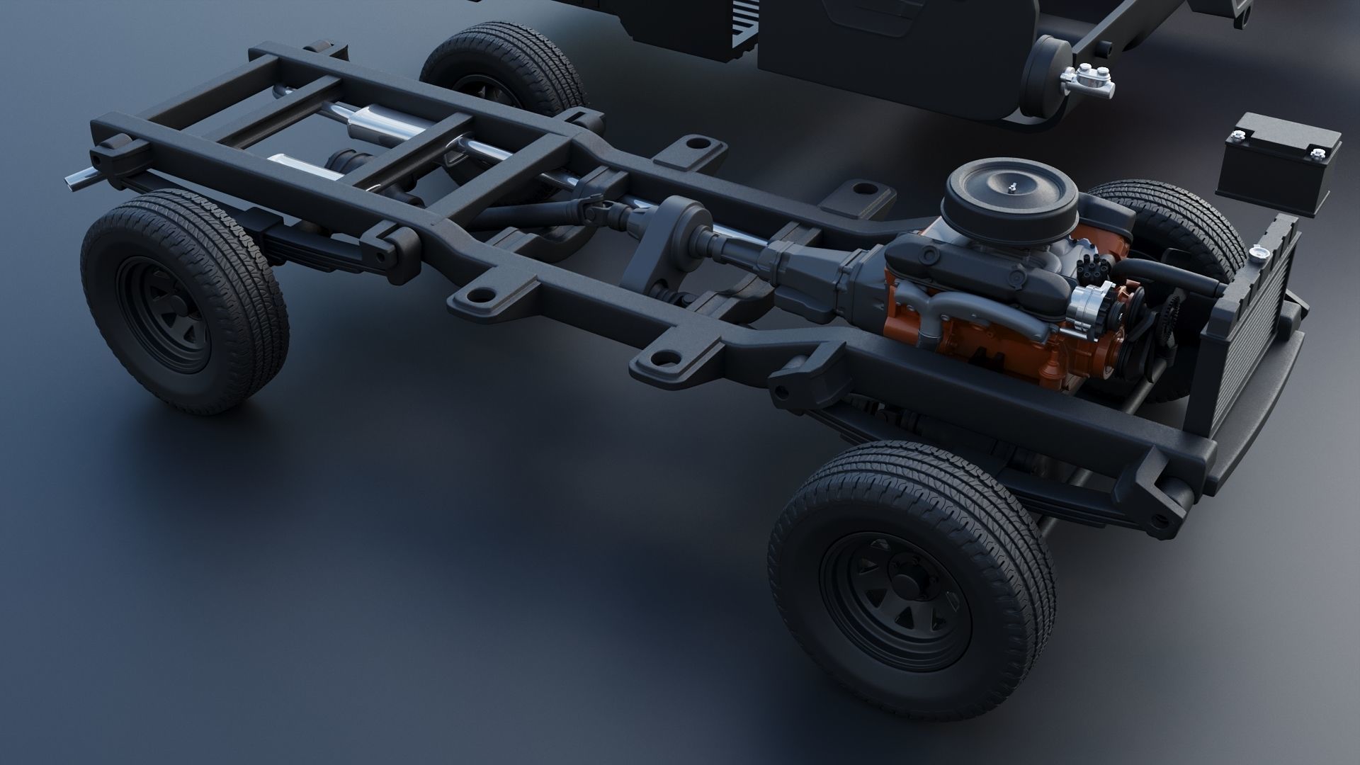 Dodge Ramcharger 1973 3D print model_25