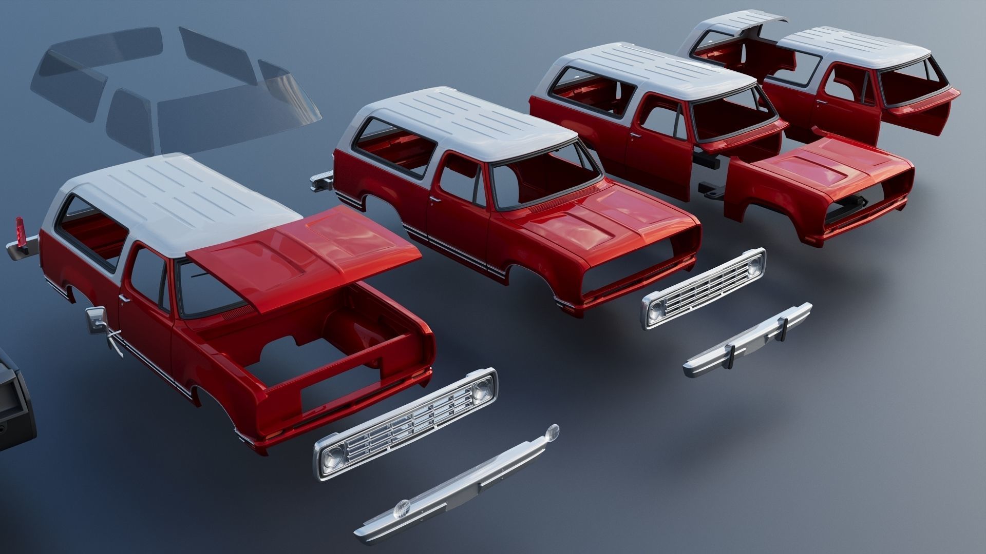 Dodge Ramcharger 1973 3D print model_21