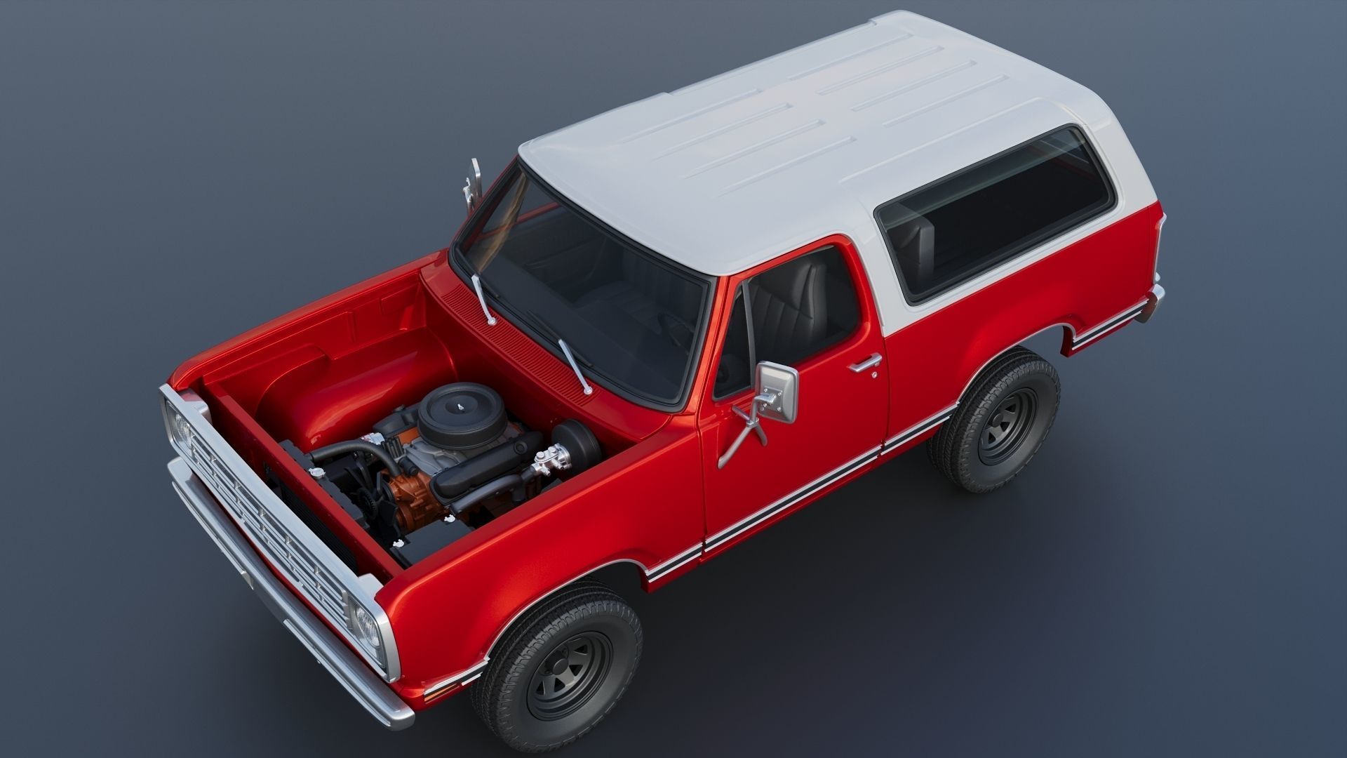 Dodge Ramcharger 1973 3D print model_14