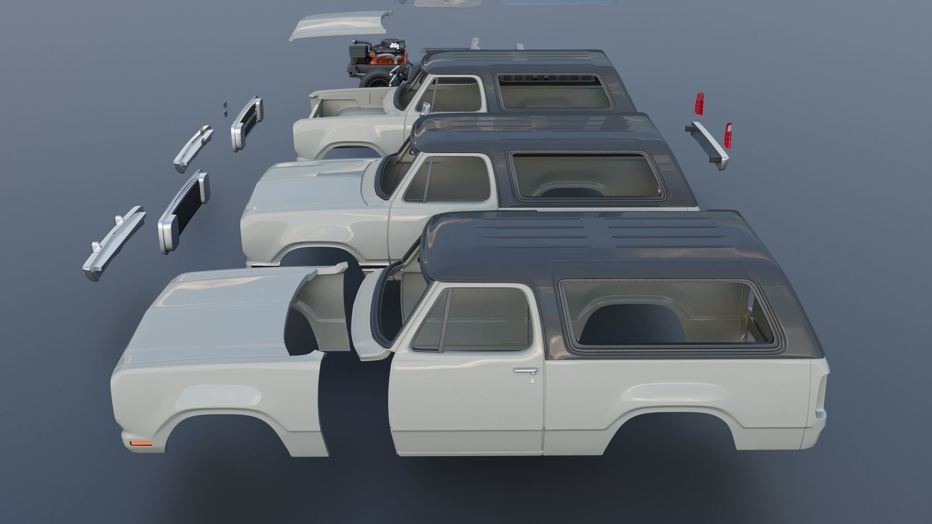 Dodge Ramcharger 1979 3D print model_17