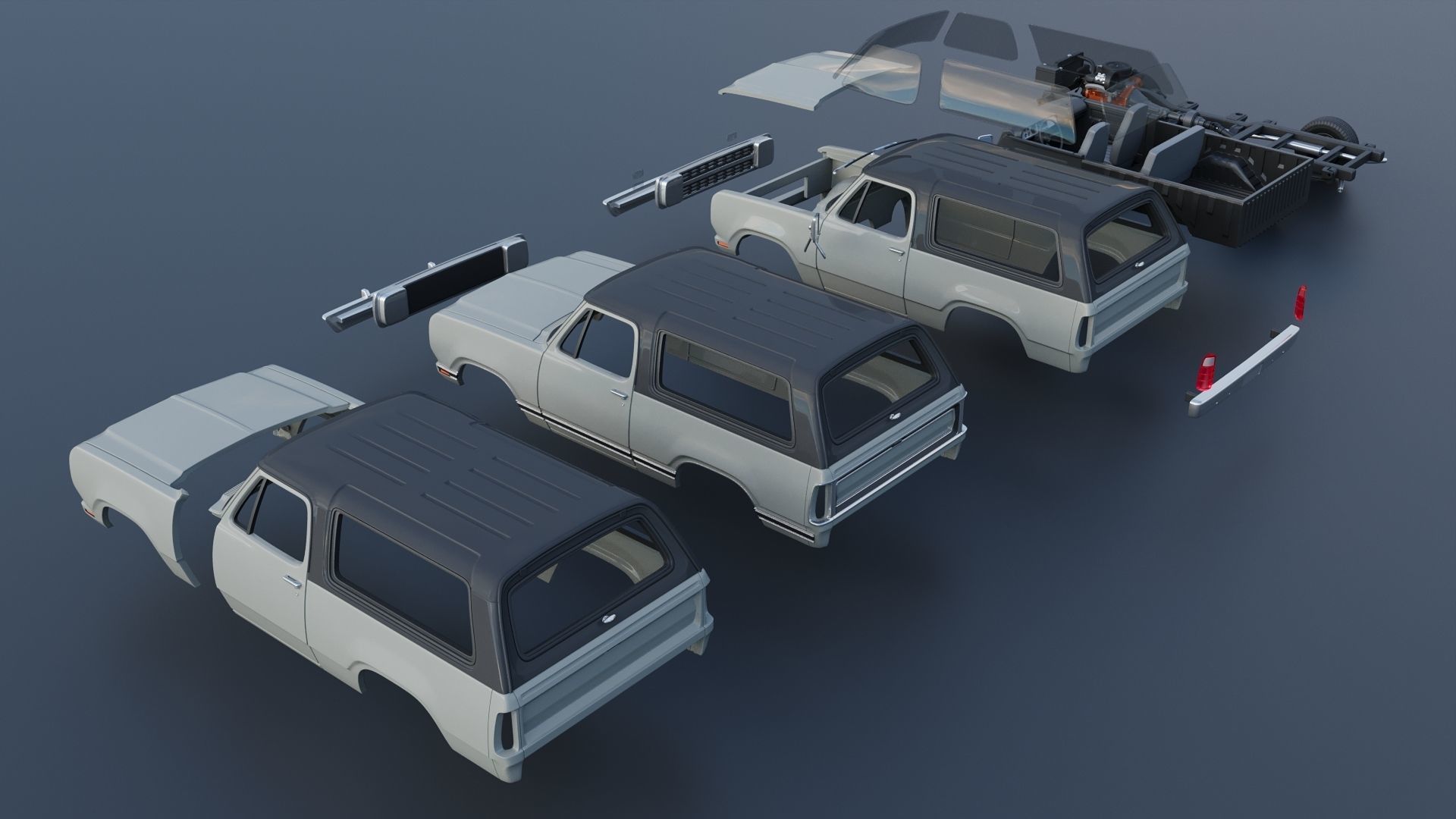 Dodge Ramcharger 1979 3D print model_18