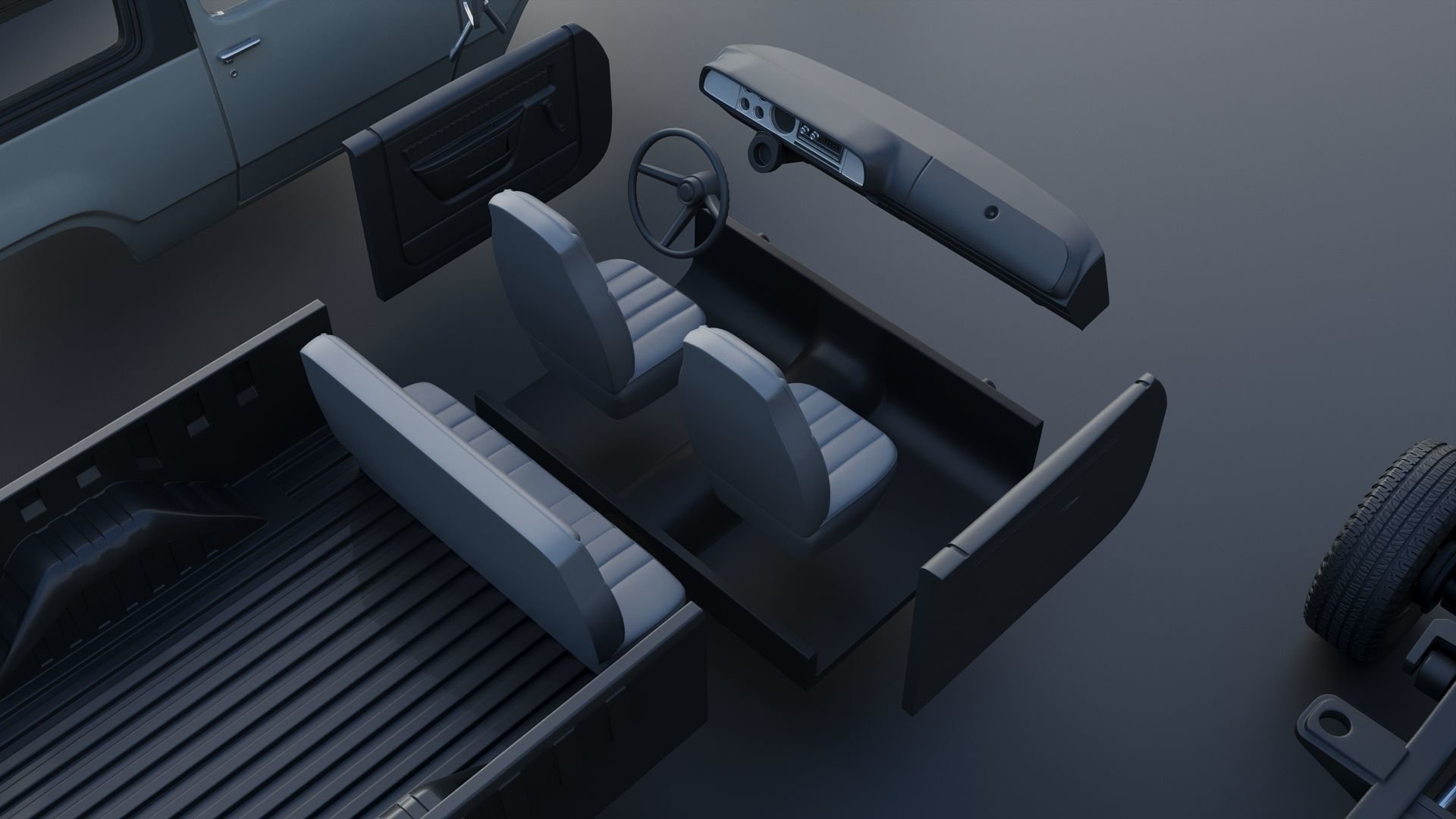 Dodge Ramcharger 1979 3D print model_25