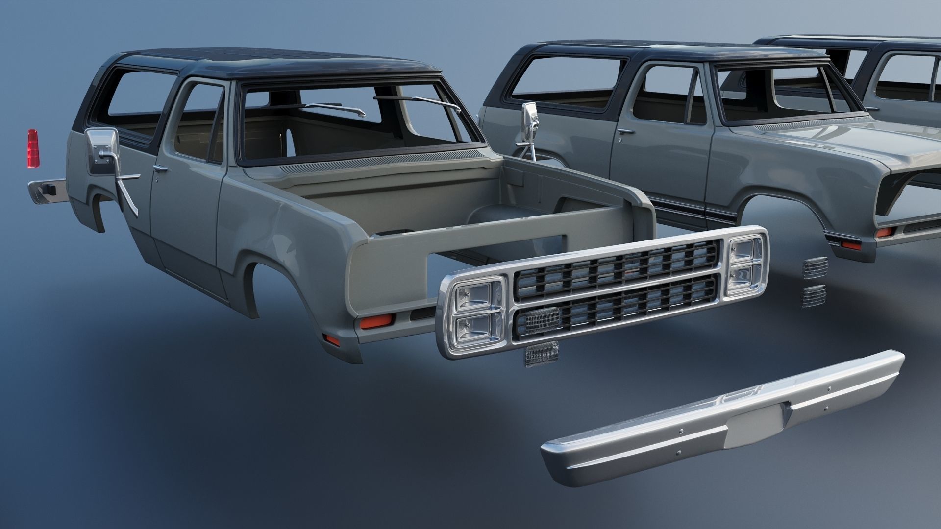 Dodge Ramcharger 1979 3D print model_22