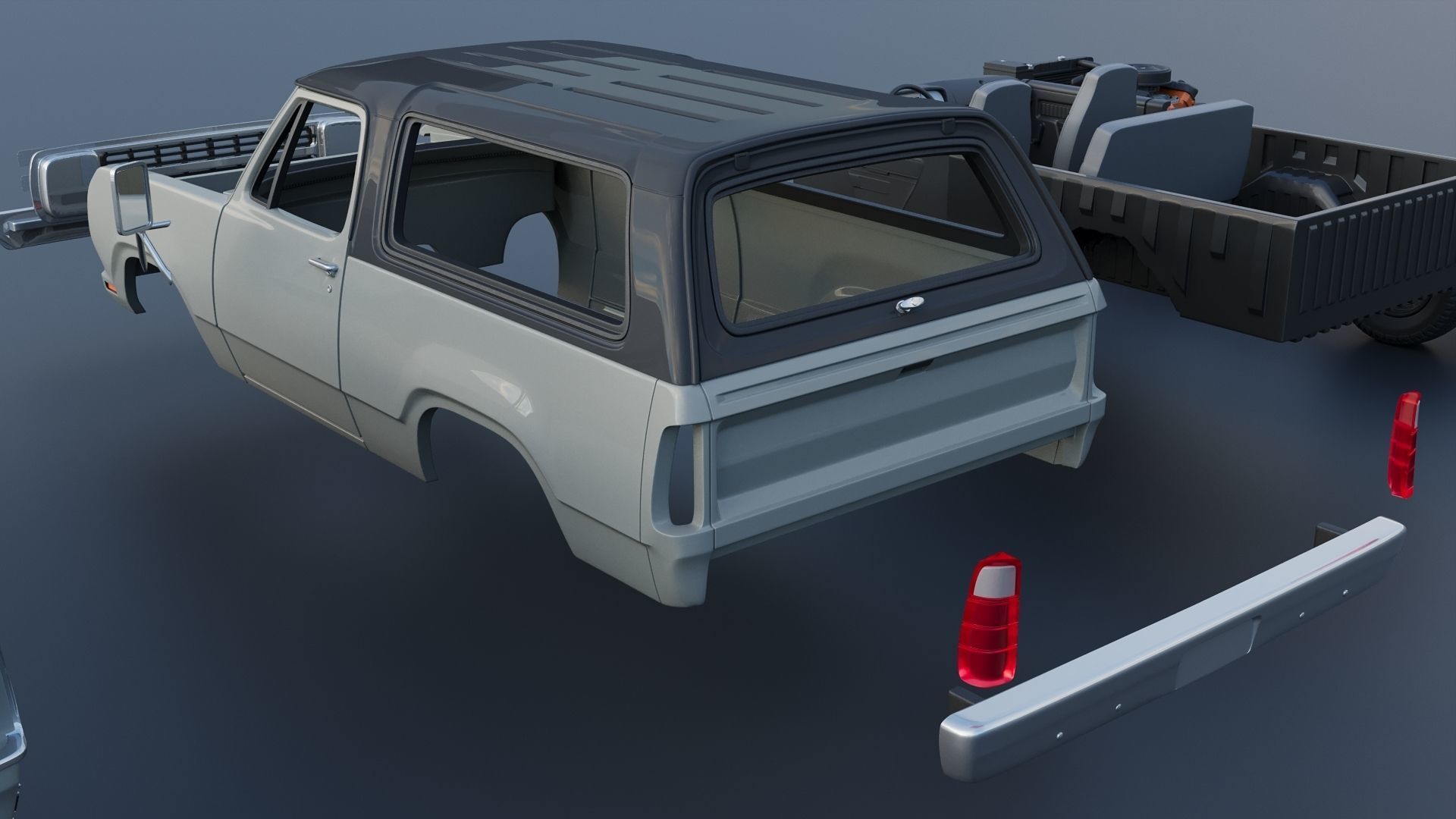 Dodge Ramcharger 1979 3D print model_19