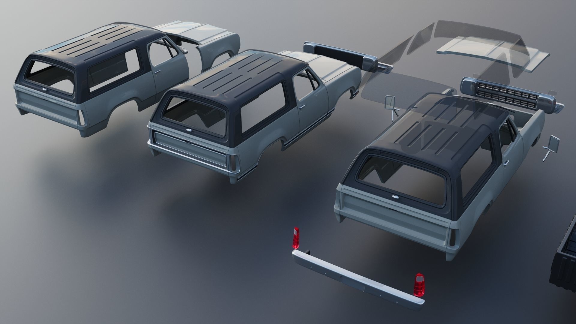 Dodge Ramcharger 1979 3D print model_20