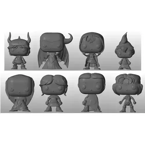 Dungeons And Dragons style funko pop 3D print model