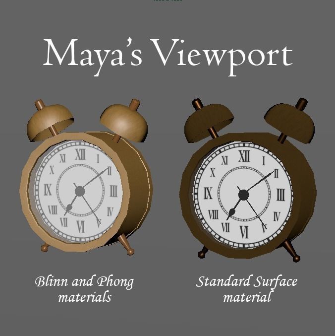 Golden Clocks Free low-poly 3D model_3