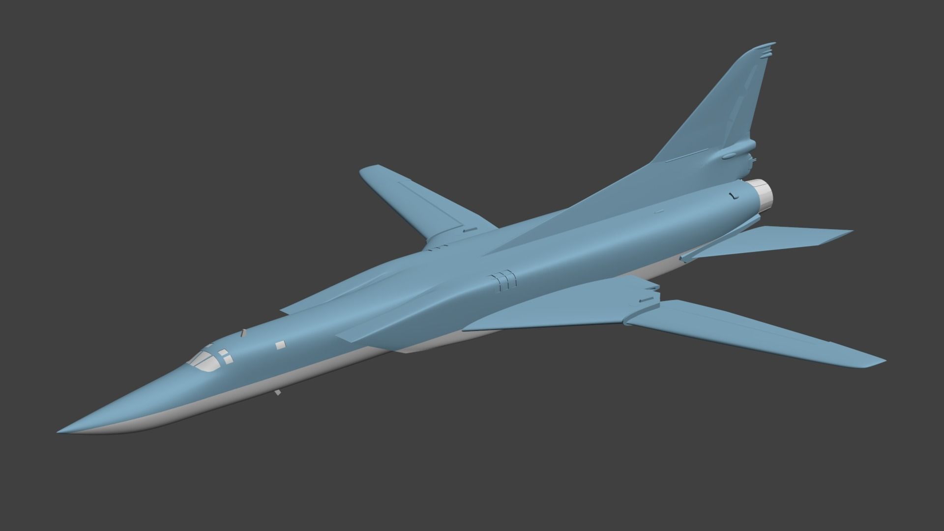 Tu-22M3  Backfire 3D print model_3