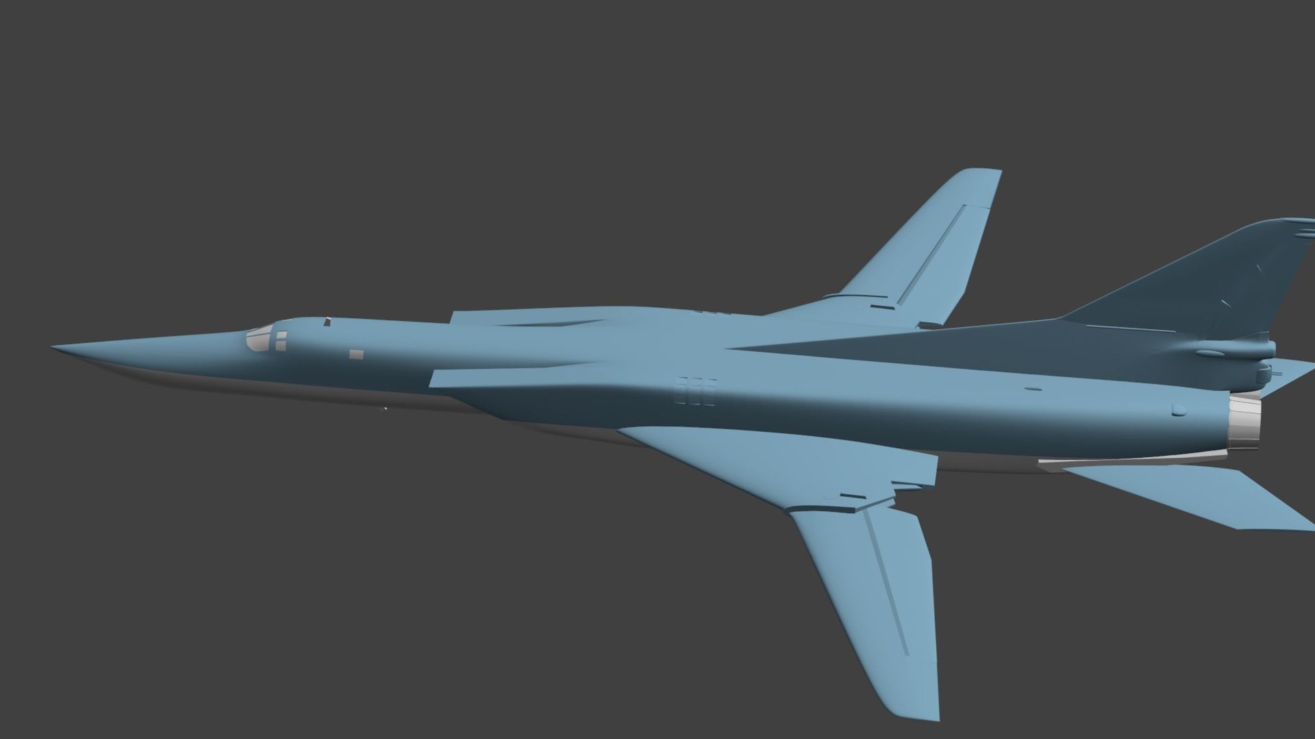 Tu-22M3  Backfire 3D print model_1