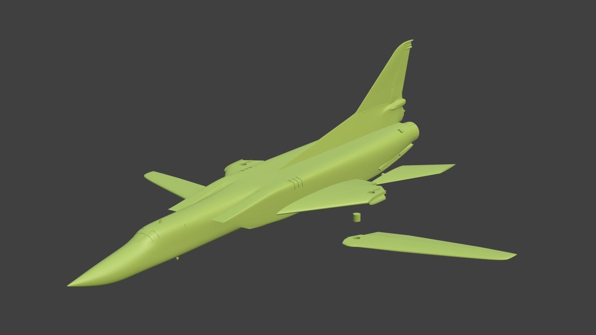 Tu-22M3  Backfire 3D print model_14