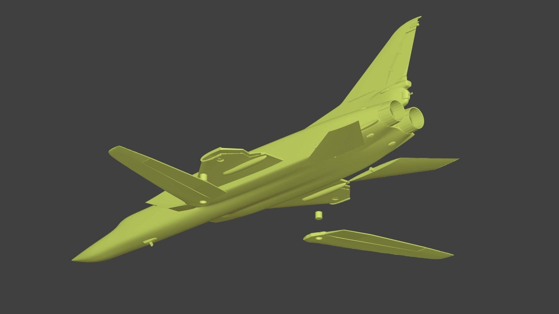 Tu-22M3  Backfire 3D print model_12