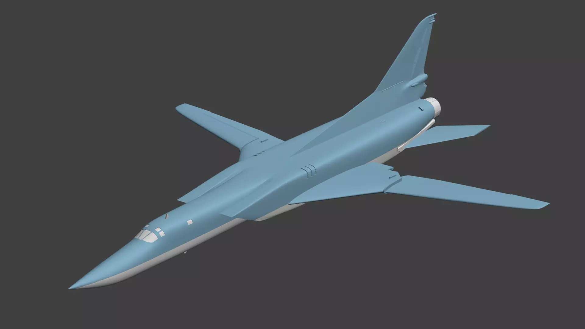 Tu-22M3  Backfire 3D print model_0