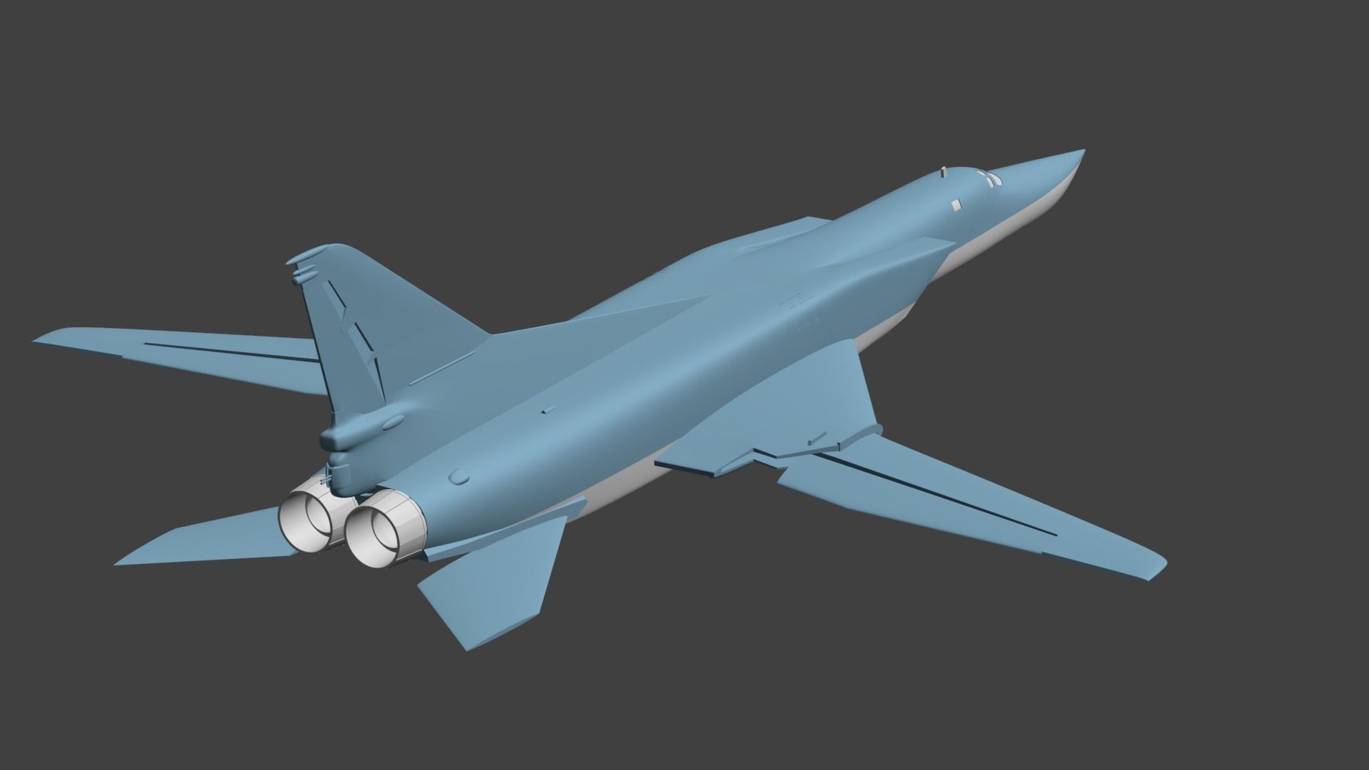 Tu-22M3  Backfire 3D print model_5