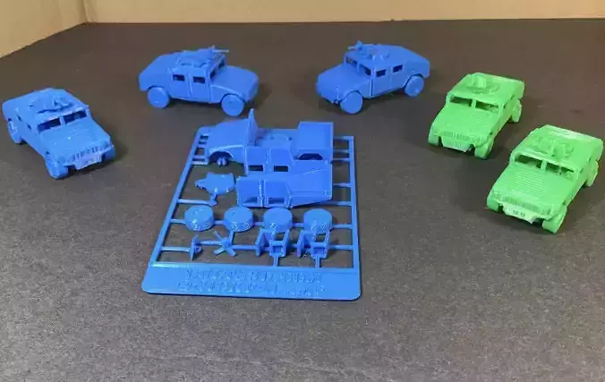 Humvee Card Model 1 100 Scale  3D print model
