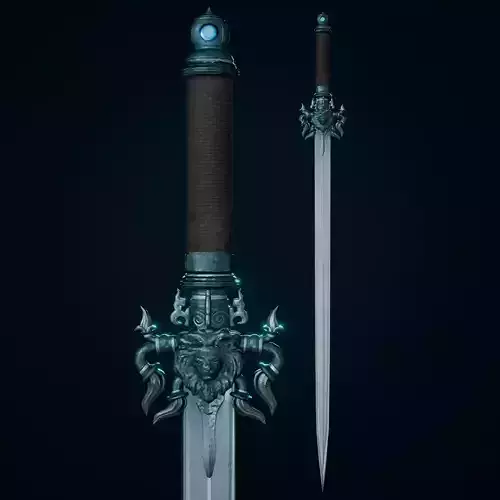 Divine Lionblade Low-poly 3D model