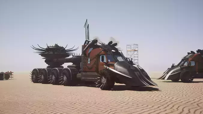 Mad-max truck The Ripper 3D model
