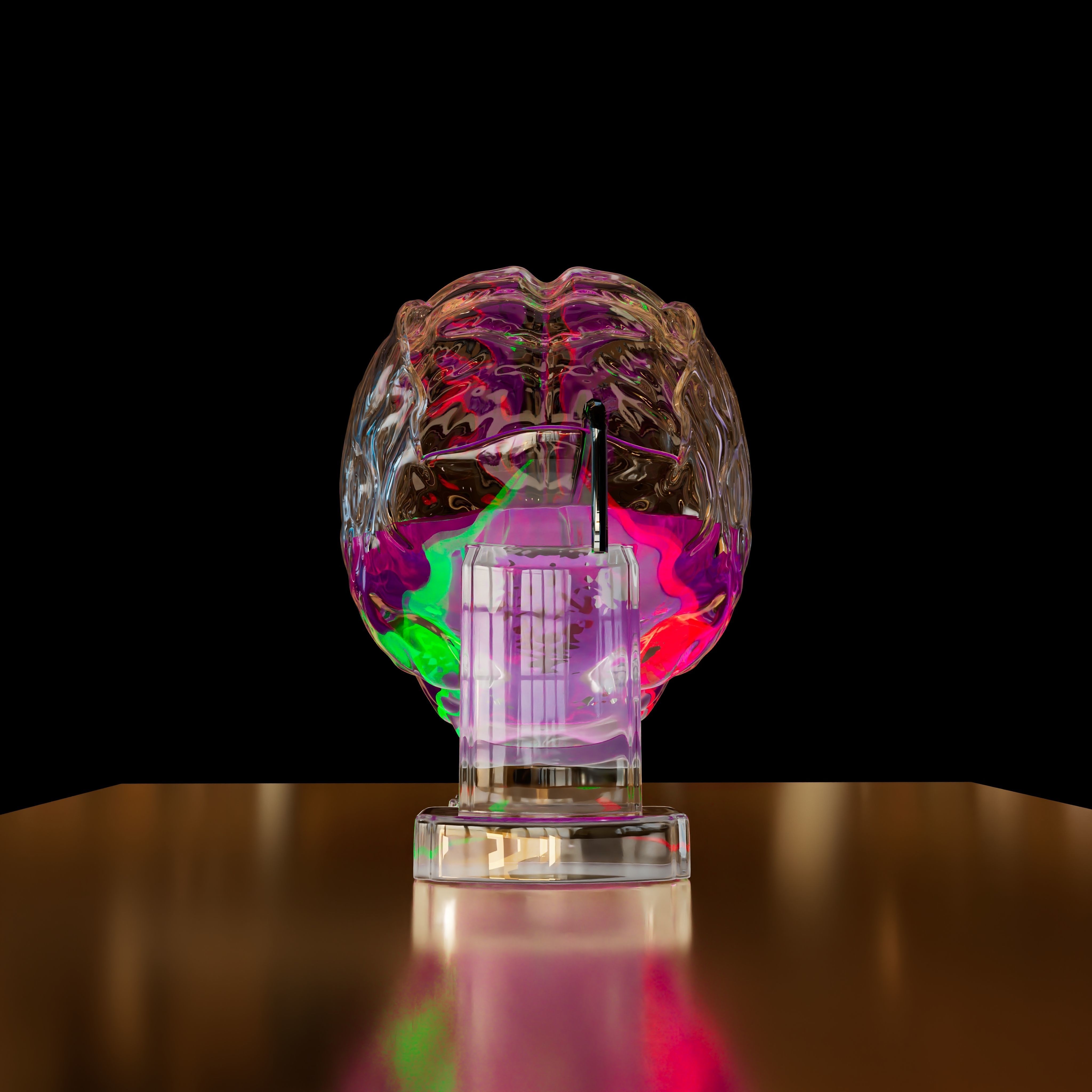 Brain like Vase Glass 3D print model_2