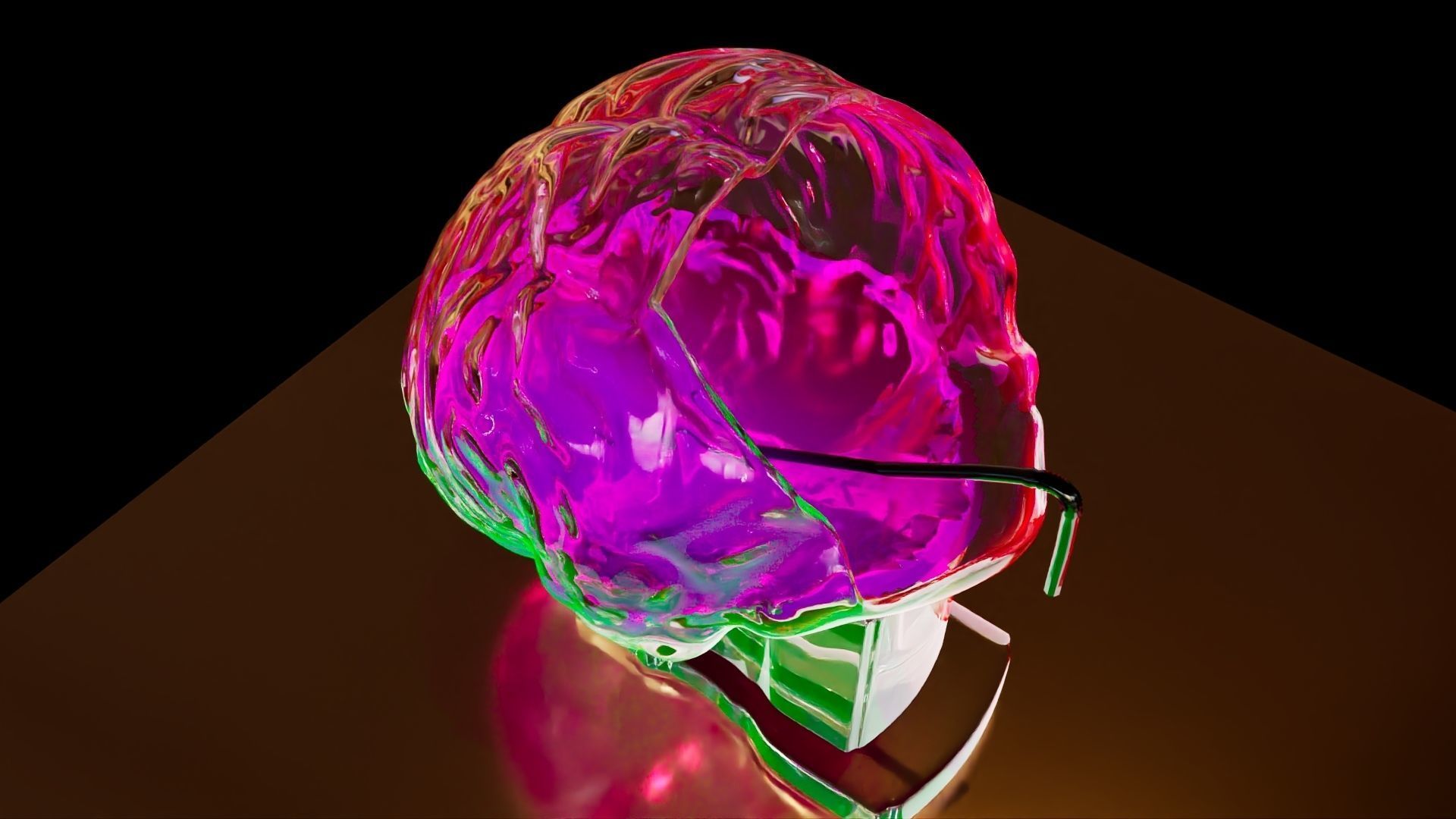 Brain like Vase Glass 3D print model_1