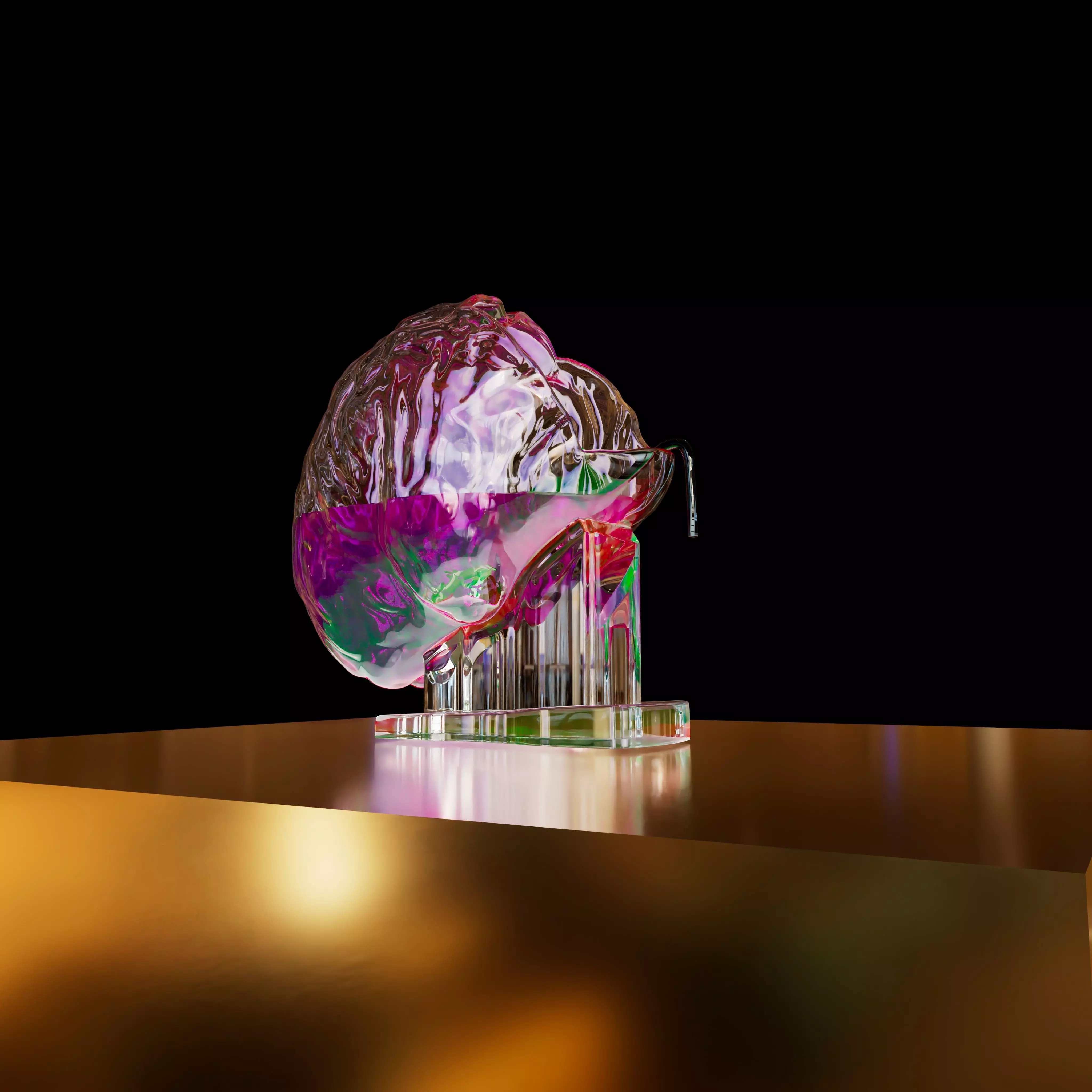 Brain like Vase Glass 3D print model_0