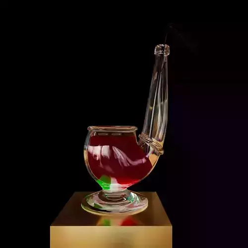 Pipe 2 Vase Glass like