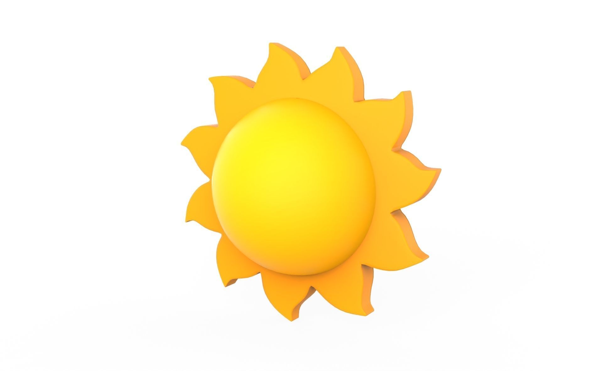 Prop99 Sun Low-poly 3D model_10